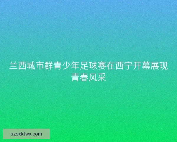 兰西城市群青少年足球赛在西宁开幕展现青春风采